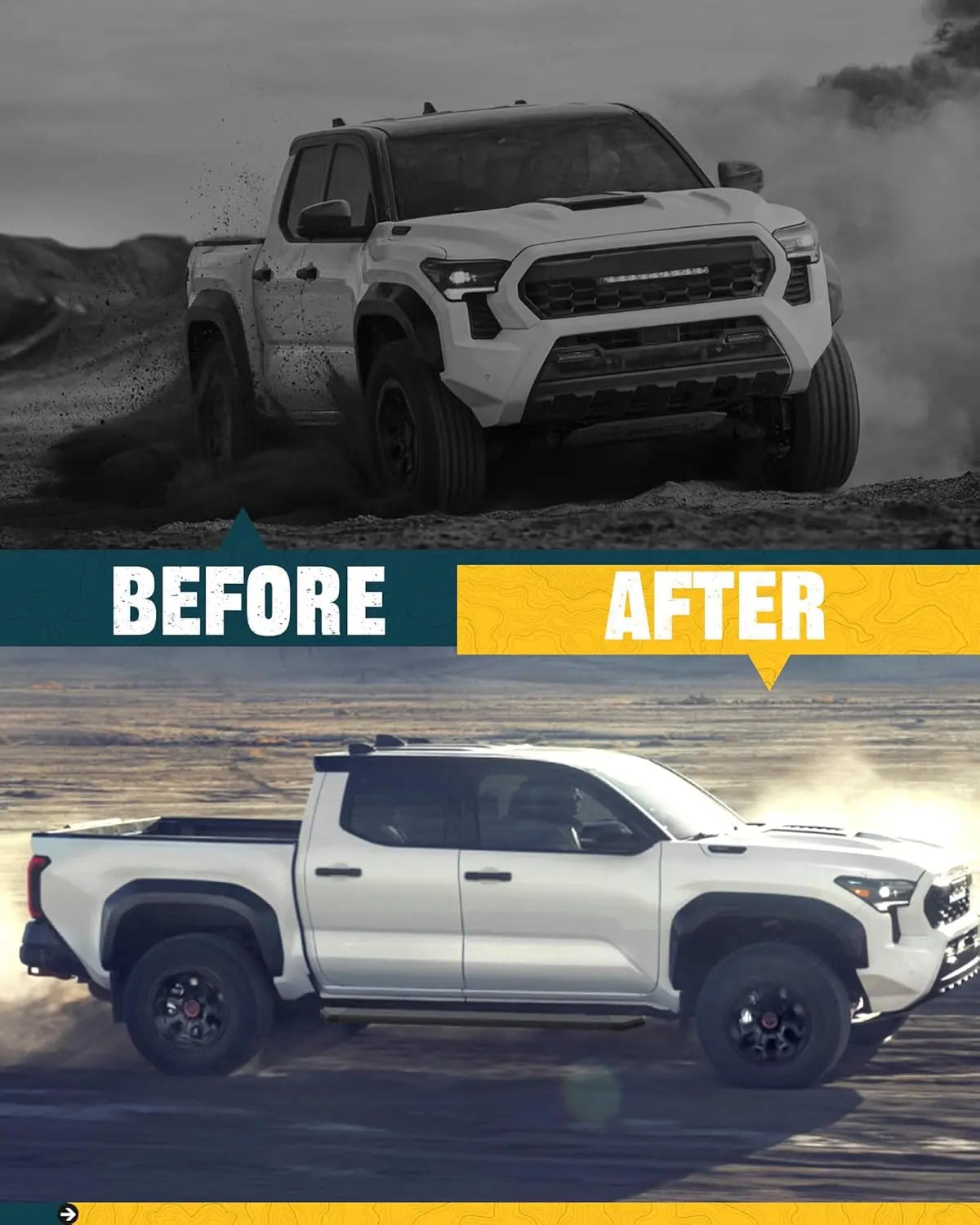 Running Boards for 2024 2025 Toyota Tacoma Double Cab - MELIPRON