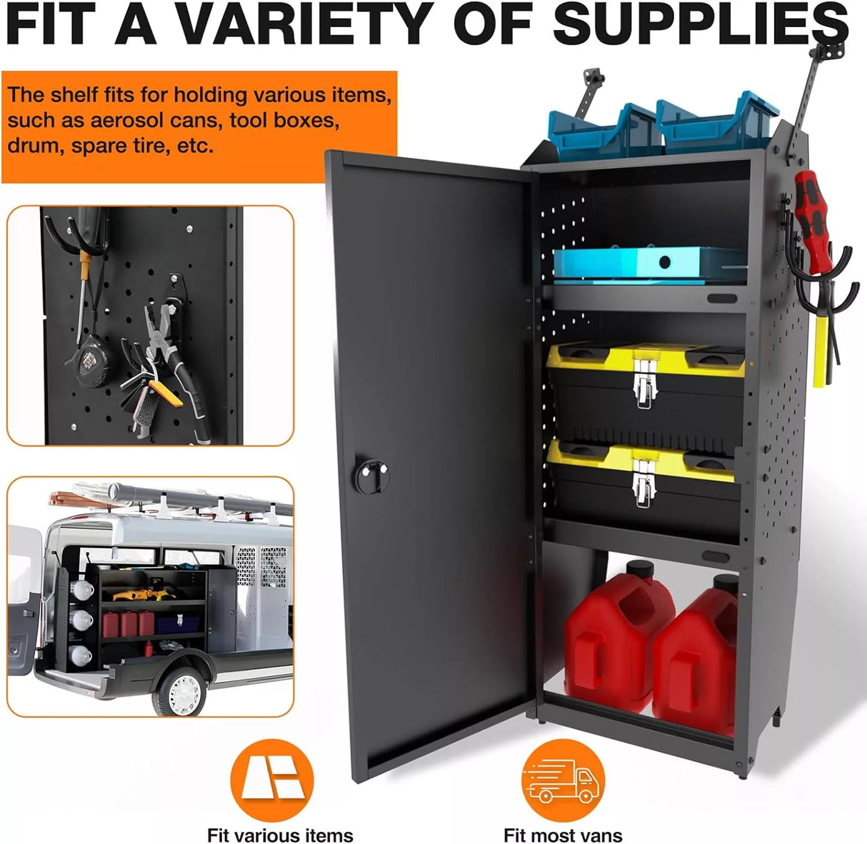 Universal Steel Cargo Van Shelving Storage-12