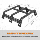 Overland Truck Bed Rack Tent Rack for Toyota Tacoma - MELIPRON