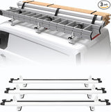 3 Crossbars 53" Aluminum Van Roof Rack for Ford Transit Connect, RAM Promaster City, Nissan NV200, Chevy City Express