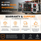 MELIPRON Van Partition with Hinged Door Fit for 2014-2026 Ford Transit 150/250/350 High Roof