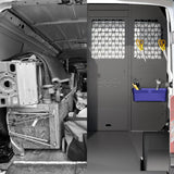 Van Black Partition Bulkhead Fit For Ford Transit Mid-Roof-12