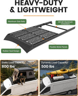 MELIPRON Ford Transit 148" Mid Roof Aluminum Roof Rack – Heavy-Duty Utility Platform with 6pcs Molle Decks for Solar Panels & Overland Gear