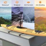 MELIPRON Adjustable Camper Trailer Rack Roof Ladder Rack Steel Square Crossbar for Pop Up Camper Universal Trailers-14