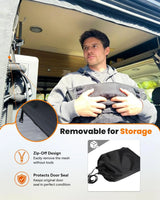 Melipron Magnetic Rear Door Bug Screen with Blackout Panel for RAM ProMaster High Roof 2015-2026