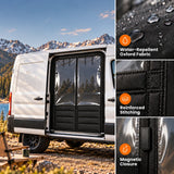 MELIPRON Insulated Side Door Chill Curtain for 2015-2026 Ford Transit Medium & High Roof