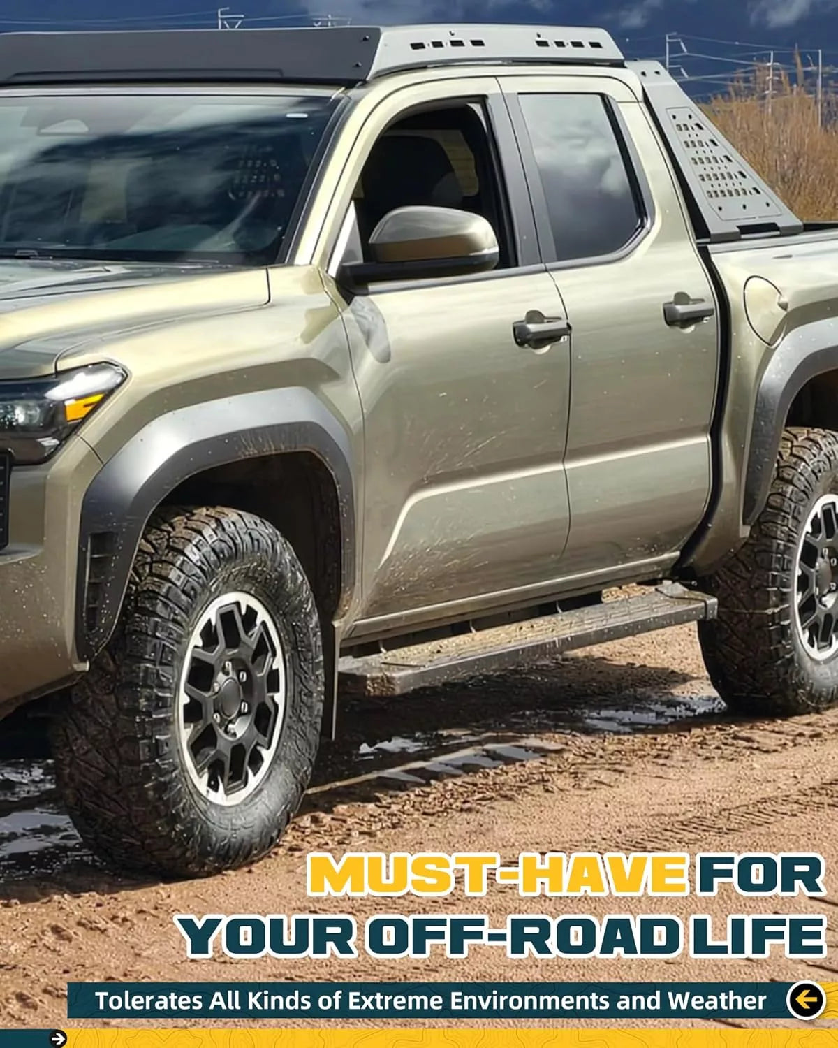 Running Boards for 2024 2025 Toyota Tacoma Double Cab - MELIPRON