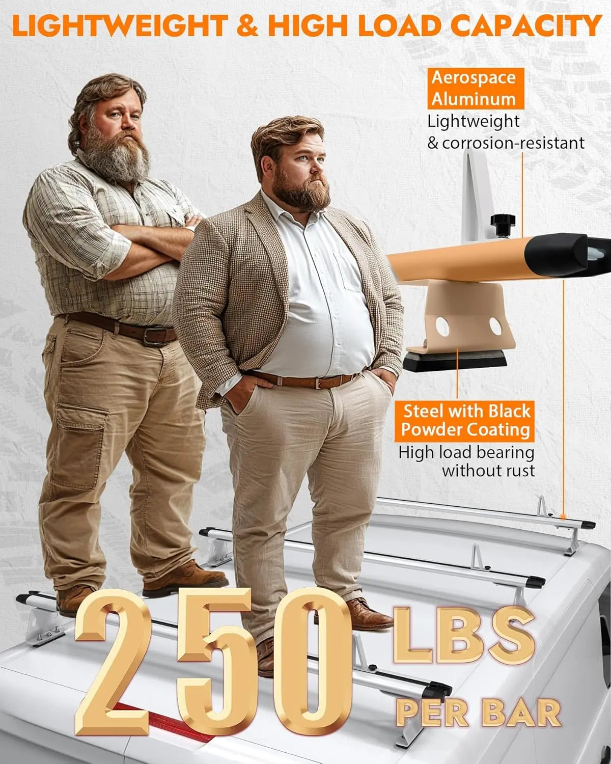 Aluminum Van Roof Rack Fit for Ford Transit, Ram Promaster, Nissan NV-7