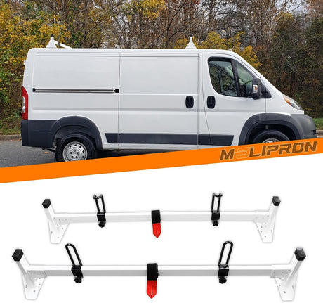 Ford Transit 150 250 350 Cargo Van Roof Rack 2 Crossbars-4
