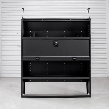 Melipron 46" H x 13" D Steel Cargo Van Shelving Storage with Door