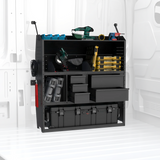 MELIPRON 46"H x 13"D Cargo Van Shelving Storage with Lockable Drawers for Ford Transit, RAM ProMaster, Chevy Express, Sprinter -2