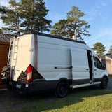 【Preorder】MELIPRON Ford Transit 148" WB Ext High Roof Aluminum Roof Rack, Low Profile, Wind Fairing, T-Slot, 300lb/500lb Capacity