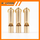 3x Brass Outdoor Survival Whistle - MELIPRON