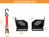 4Pcs Platform Cargo Corner Brackets with Ratchet Straps - MELIPRON