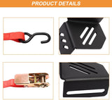 4Pcs Platform Cargo Corner Brackets with Ratchet Straps - MELIPRON