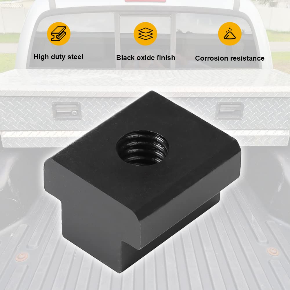 Melipron 10pcs T-Slot Nuts Fit for Toyota Tacoma & Tundra Pick Up Truck Bed Deck Rails 3/8"-16
