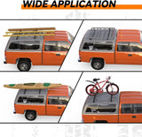 Melipron Truck Topper Rack Adjustable Pickup Camper Shell Roof Ladder Rack for Trailer Van Truck Cap-11