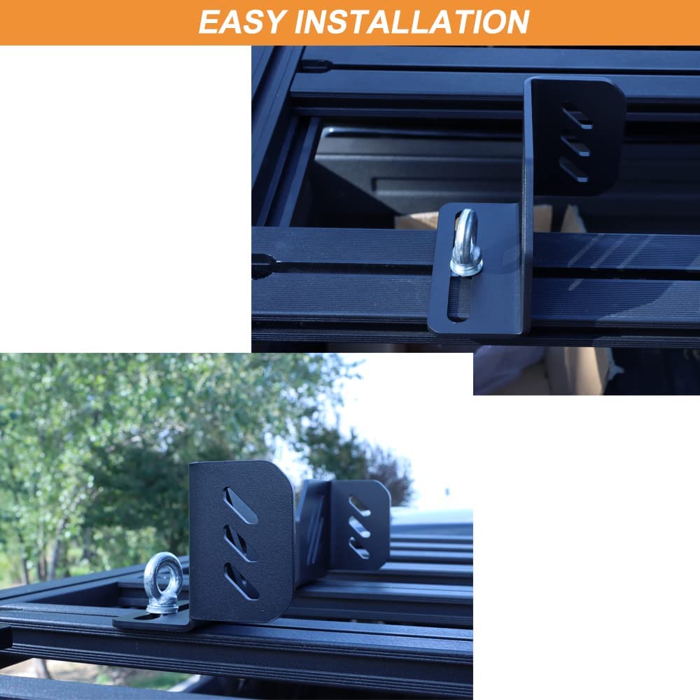 4Pcs Platform Cargo Corner Brackets with Ratchet Straps - MELIPRON